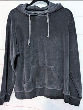 Guc B.Young Velour Tracksuit Top With Velvet Hood Laces Size XL